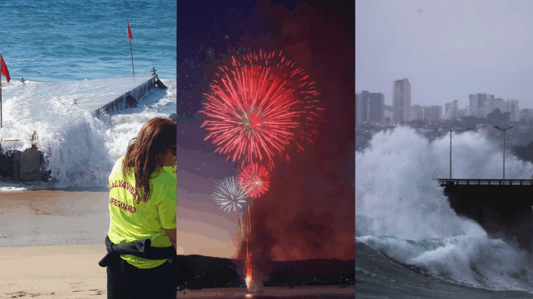 Marejadas, balsas y fuegos artificiales: Experto explica los riesgos del show pirotécnico de Año Nuevo en Viña del Mar