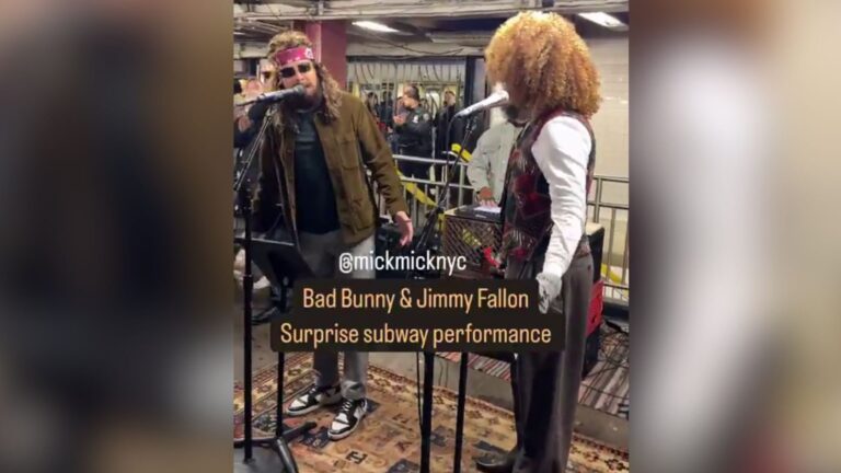 Bad Bunny sorprende junto a Jimmy Fallon con disfraces y una presentación en el metro de Nueva York