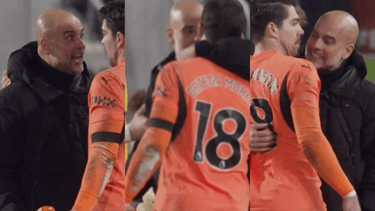 Tras agónico empate del City en Premier: Registro muestra el descontrol de Guardiola con el arquero Ortega Moreno