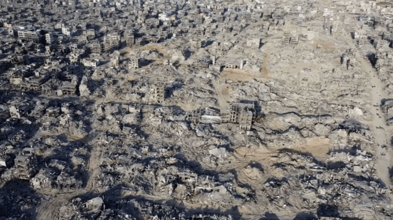 Dron de CNN captó la magnitud de la destrucción en Gaza