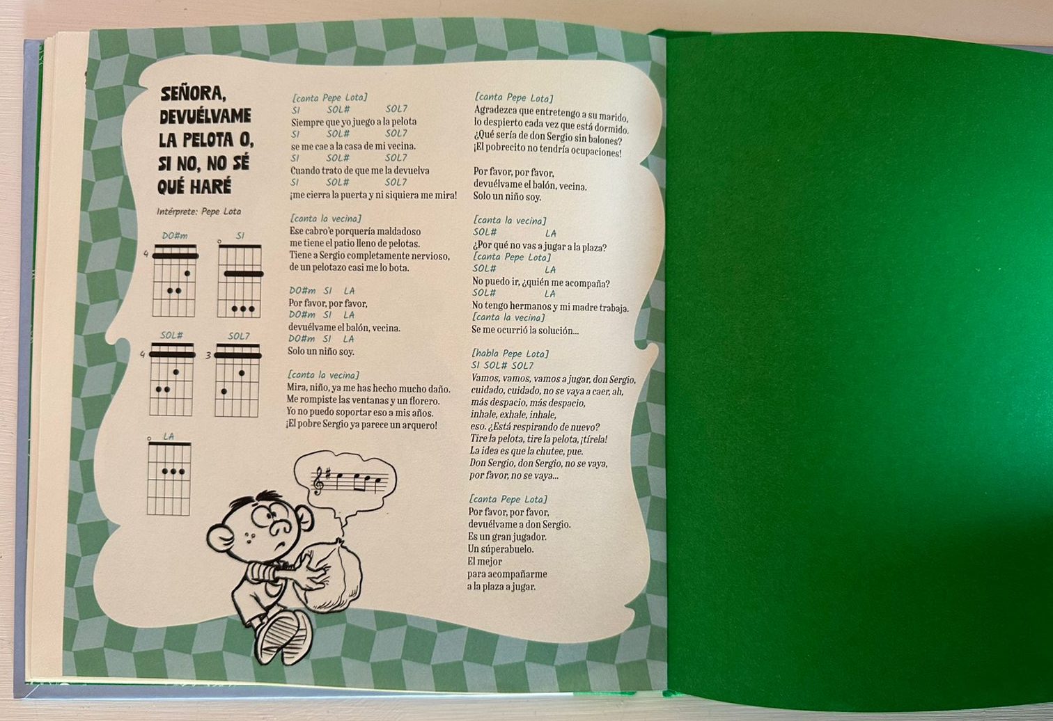 La canción de Pepe Lota. Foto de autoría propia