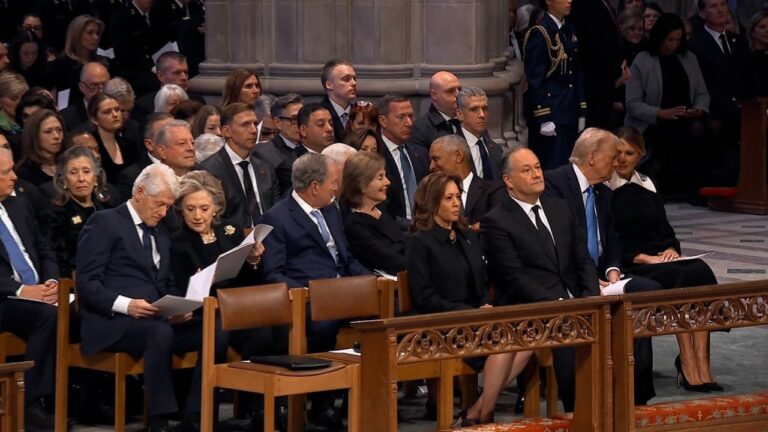 El adiós de Jimmy Carter: Donald Trump y Joe Biden participaron en el funeral del expresidente de Estados Unidos