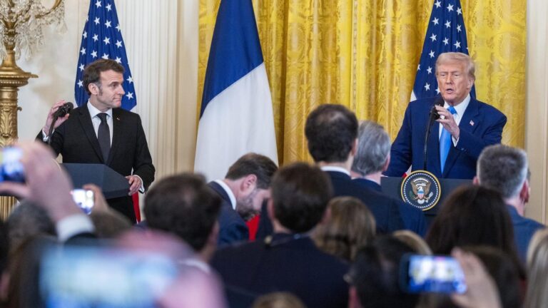 Macron interrumpió a Trump para aclarar información sobre apoyo a Ucrania