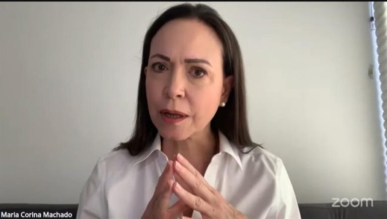 Machado asegura que el gobierno de Trump está consciente de que 
