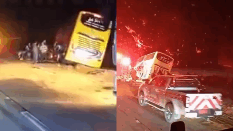 Un muerto y una decena de heridos deja violento choque entre bus y camión en la Ruta 5 Sur