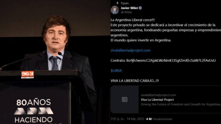Polémica en Argentina: Milei promocionó criptomoneda vinculada a posibles estafas y luego se excusó