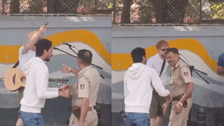 Detienen concierto de Ed Sheeran en India por tocar en la calle sin permiso: Policía desconectó su equipo