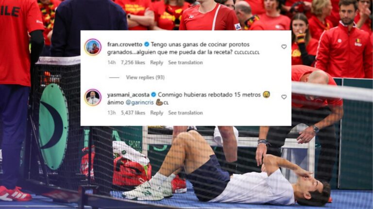 Acosta, Crovetto y Jiménez lideran reacción chilena en Instagram de Bergs tras golpe a Christian Garín en Copa Davis
