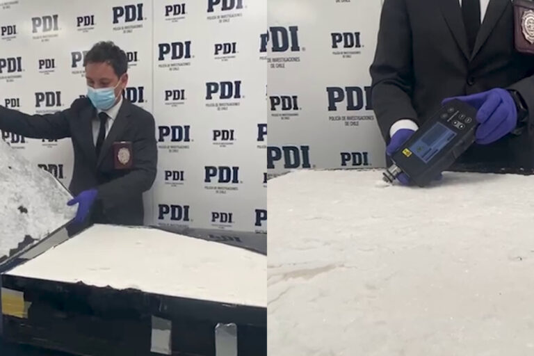 PDI decomisa más de 100 kilos de metanfetamina provenientes de México vía aérea