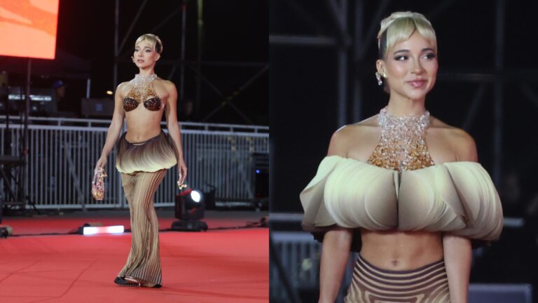 Vestida de digüeñe y con uñas comestibles: El comentado paso de Princesa Alba por la Gala del Festival de Viña 2025