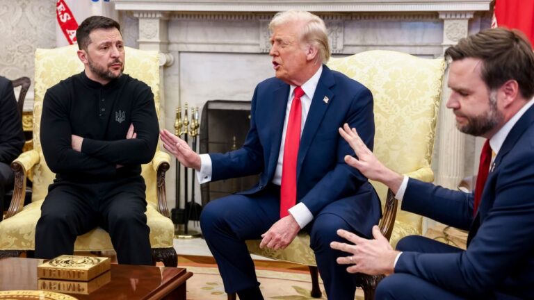 Cancelan rueda de prensa de Trump y Zelensky tras reunión que llegó a los gritos