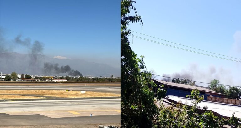Emergencia en Cerro Navia: Cuatro casas han sido consumidas por violento incendio estructural