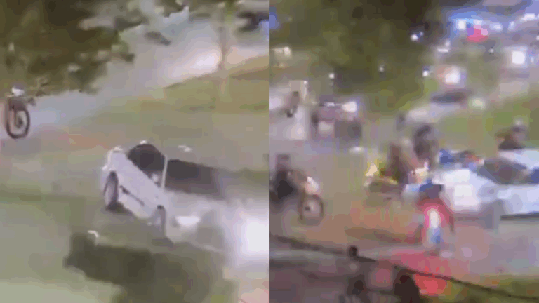 Video capta brutal atropello de delincuente a guardias municipales en Vitacura