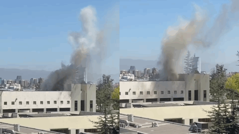 Incendio afectó sector de oficinas de la Escuela de Carabineros en Providencia: No se reportaron heridos