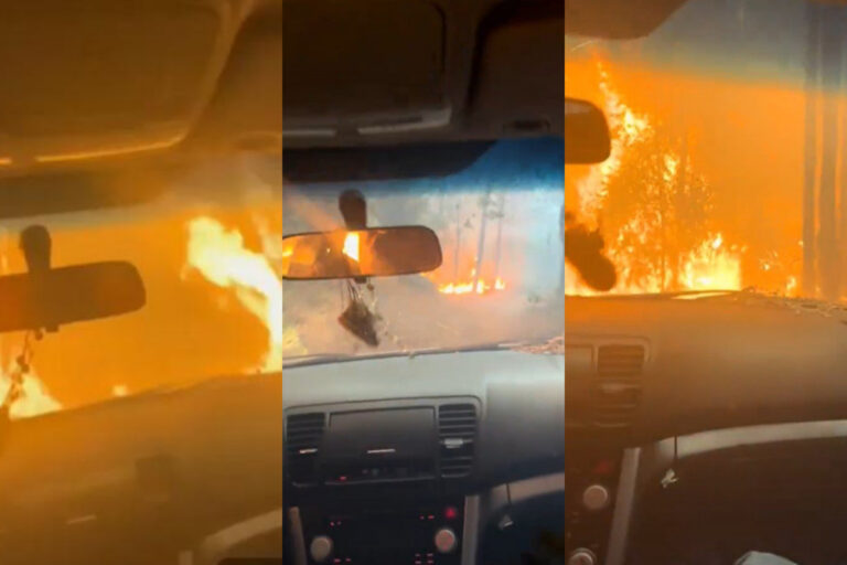 Habla familia que grabó dramático escape de incendio en Santa Juana: “La adrenalina nos sacó de ahí”