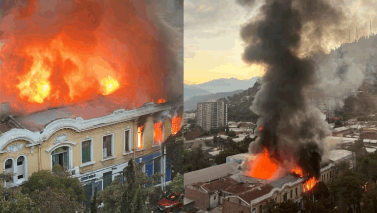 Incendio afecta a cité y locales comerciales en Recoleta: Bomberos lanzó segunda alarma