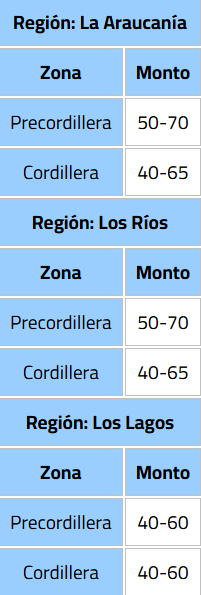 DMC emite alerta por lluvias entre La Araucanía y Los Lagos/DMC
