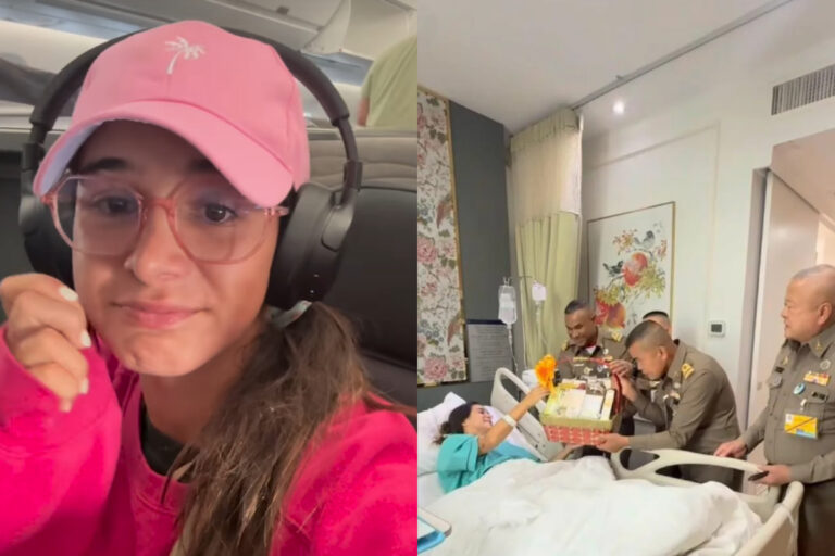 Influencer chilena fue atropellada por militares en Tailandia: Se le olvidó que en el país se maneja al revés