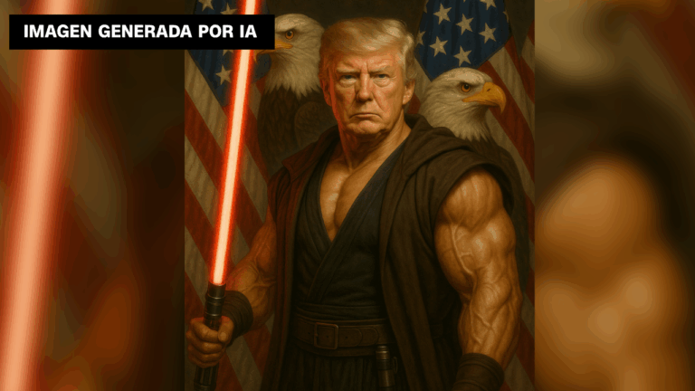 Donald Trump publica foto de él como un jedi musculoso para celebrar el día de Star Wars: Fue generada con IA