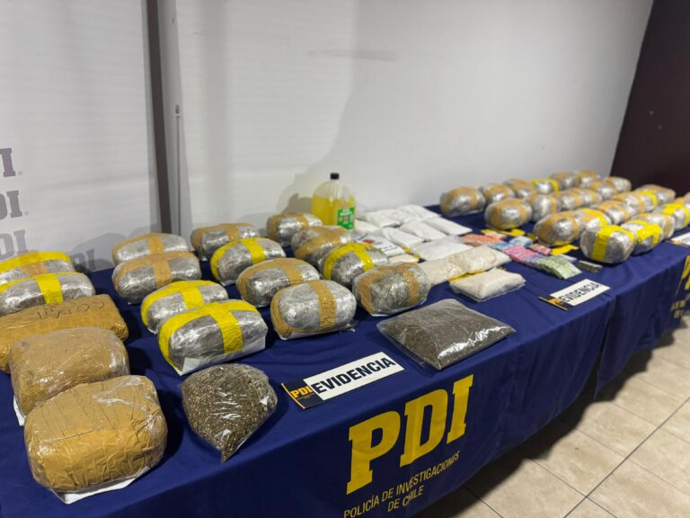 PDI incauta droga avaluada en más de $235 millones en Estación Central