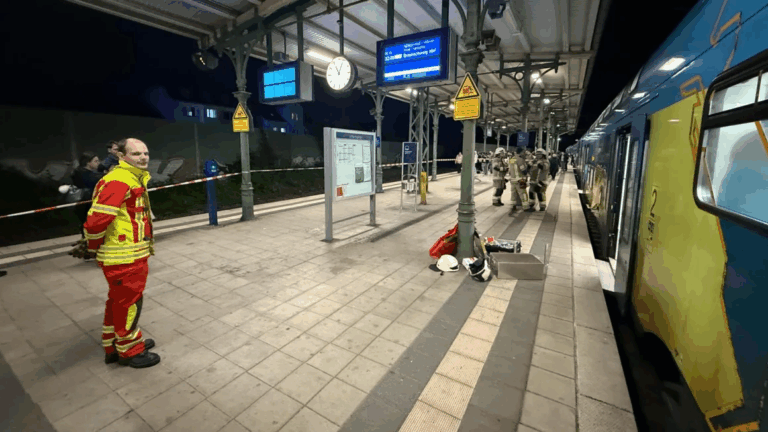 Alemania: Hombre quedó atrapado debajo del apoyabrazos de un tren mientras buscaba un audífono perdido