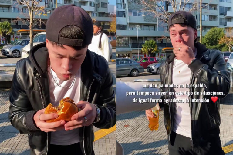 Influencer de Concepción casi muere durante reto de comer hamburguesas más rápido: Lo salvaron con maniobra de Heimlich
