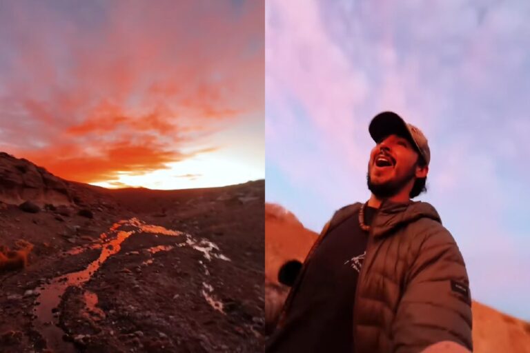Mexicano en Chile queda impactado con los colores del atardecer: 