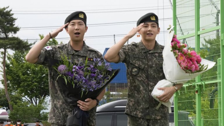 BTS se prepara para volver: RM y V completaron el servicio militar en Corea del Sur