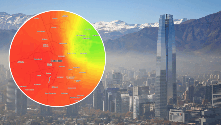 Mapa de contaminación en Santiago: Estas son las comunas con peor calidad de aire este viernes 11 de julio