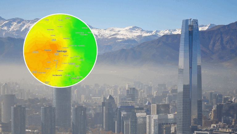 Mapa de contaminación en Santiago: Estas son las comunas con peor calidad de aire de este lunes 7 de julio