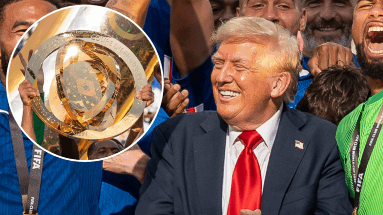 Se quedó con el trofeo original: Donald Trump revela que Infantino le regaló el primer galardón del Mundial de Clubes