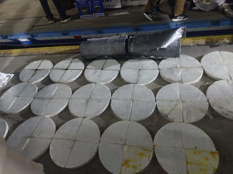 Policía de Perú incauta más de 165 kilos de cocaína que tenían como destino Chile