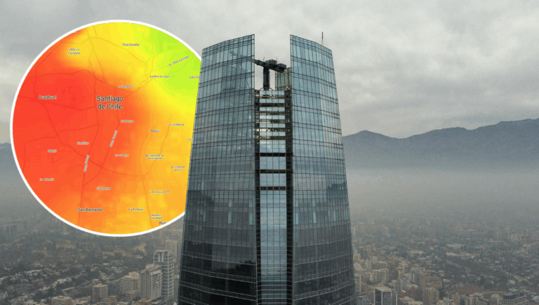Mapa de contaminación en Santiago: Estas son las comunas con peor calidad de aire este martes 23 de julio de 2025