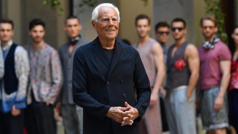 Murió el diseñador italiano Giorgio Armani