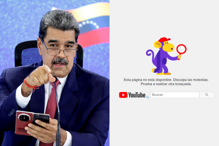 “Esta página no está disponible”: YouTube habría eliminado el canal de Nicolás Maduro