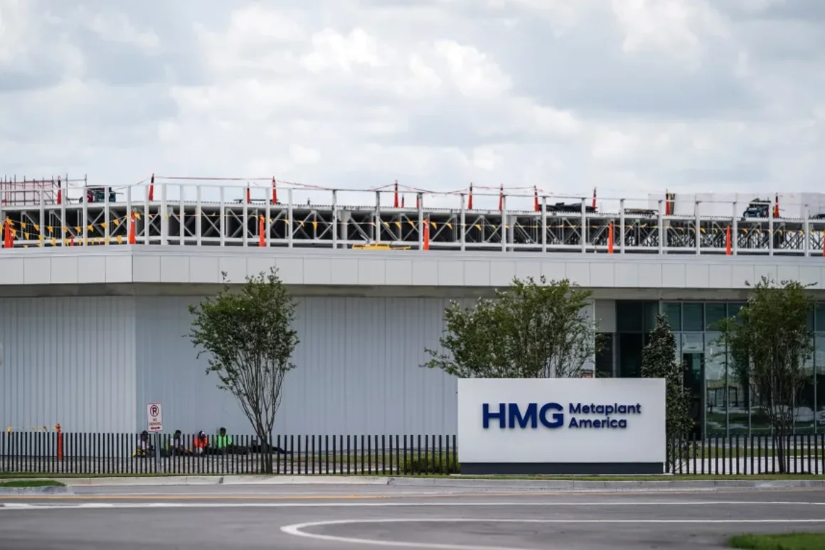 La planta de fabricación de vehículos eléctricos Hyundai Metaplant en Ellabell, Georgia. Elijah Nouvelage/Bloomberg/Getty Images