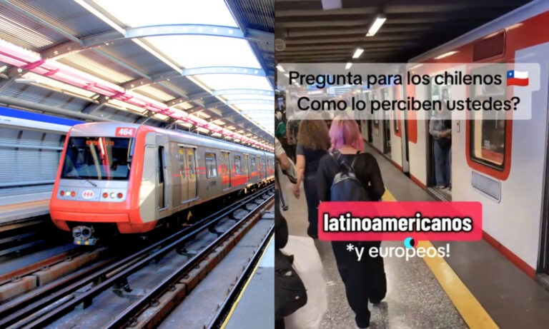 Alemán en Chile se sorprende por el silencio en el Metro de Santiago: 