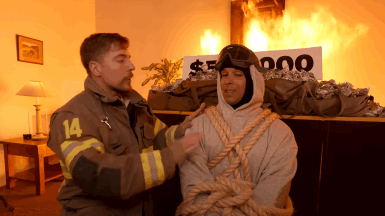 MrBeast responde a críticas por video donde hombre se arriesgó a morir quemado: 