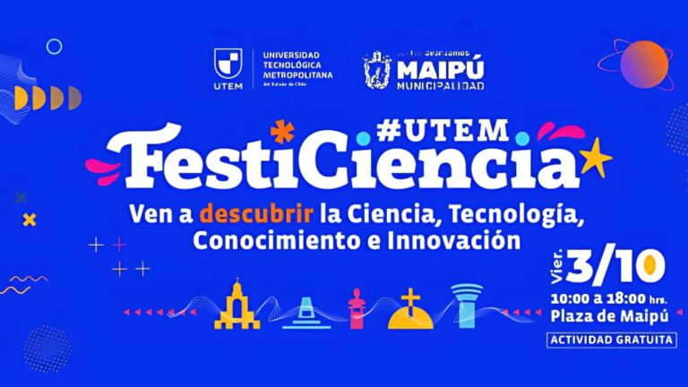 FestiCiencia UTEM 2025 trae presentación sobre dinosaurios en Chile, experimentos en vivo y música carnavalera