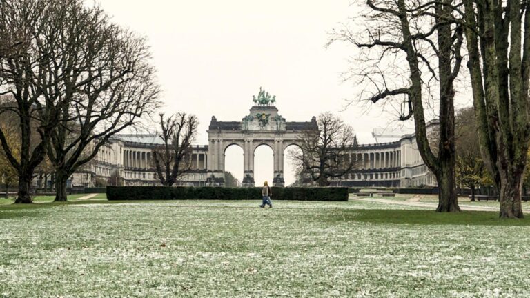 Repentina ola de frío polar pone en alerta a media Europa: Bruselas amaneció recubierta de una fina capa de nieve