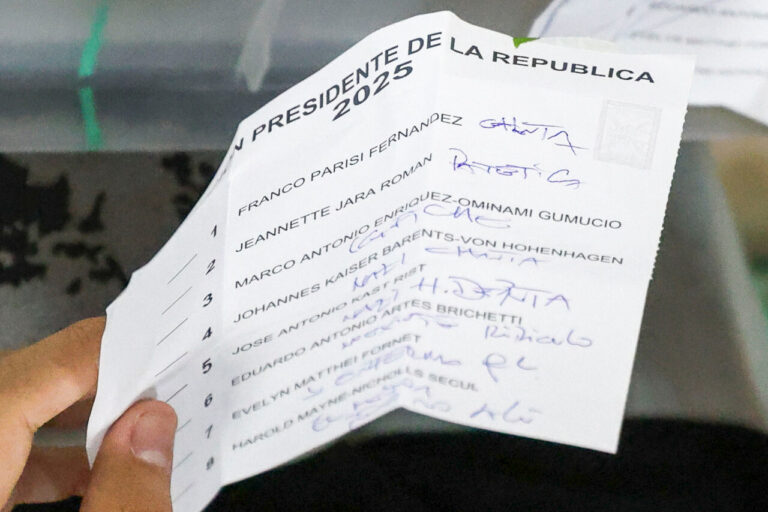 Con un 27,38% de mesas escrutadas: Votos nulos alcanzan un 2,45% en las elecciones