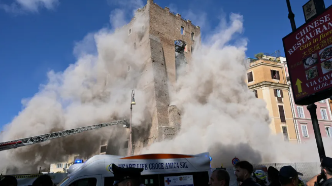 Cómo el derrumbe de la antigua Torre dei Conti reveló la crisis por la que atraviesa la Roma moderna