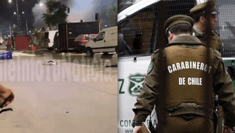 Dos carabineros lesionados dejan incidentes en Peñalolén tras desalojo de feria navideña ilegal
