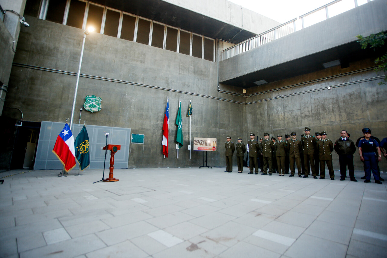 Reinauguran la 60° Comisaría de Carabineros en Estadio Nacional/Agencia Uno