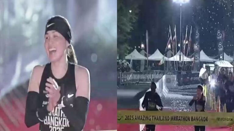 La reina Suthida de Tailandia completó la media maratón: Fue acompañada por el campeón keniano Eliud Kipchoge