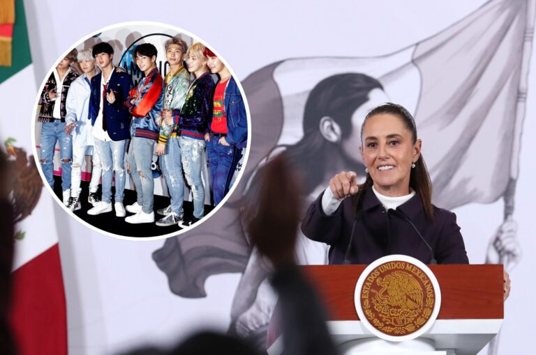 Presidenta Sheinbaum envió nota diplomática a Corea del Sur para pedir más conciertos de BTS en México