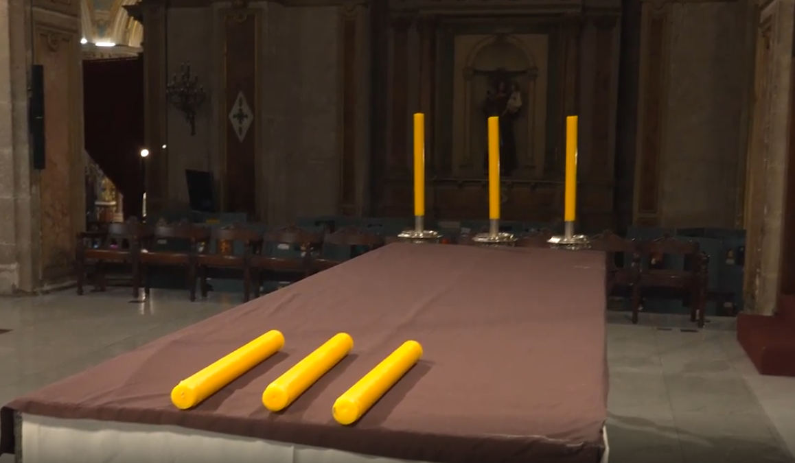 Robo en la Catedral de Santiago: Desconocidos entraron de noche y sustrajeron artículos religiosos/Captura Carabineros