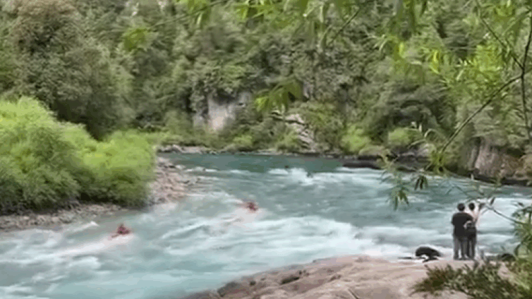 “Imbécil, es un río protegido”: Chilenos emplazan a turistas extranjeros por ingresar con motos de agua en Futaleufú