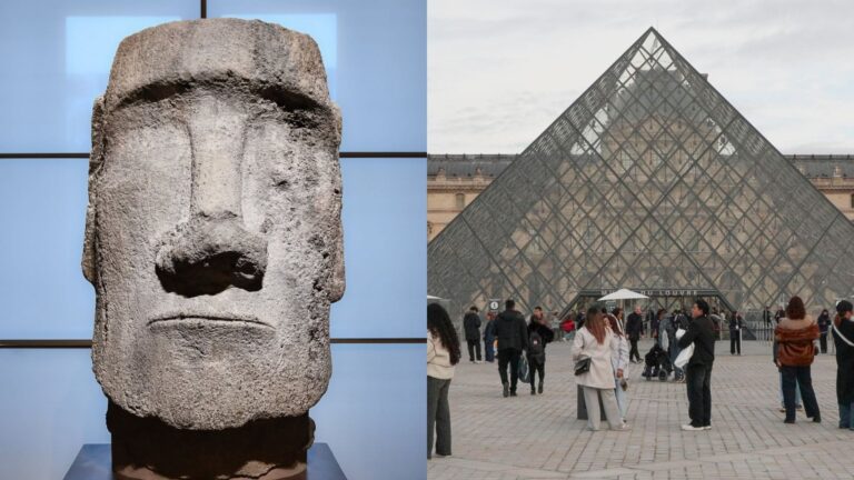 Chilenos dejan recetas en Instagram de Museo del Louvre por post de exhibición de moai