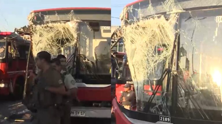 Al menos 11 pasajeros lesionados tras choque entre micro y bus interurbano en Maipú